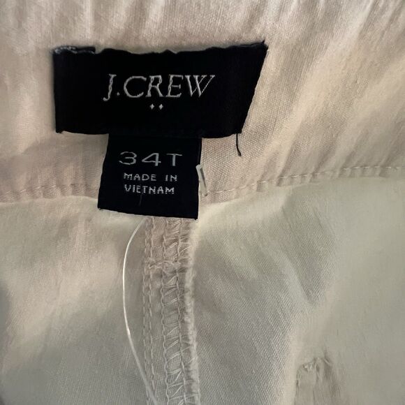 J Crew Women’s Pants 34T  Linen Blend Wide Leg Pants - Picture 3 of 5